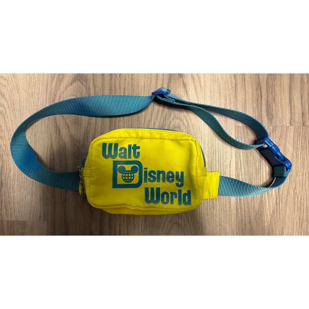 Walt Disney World Fanny Pack Bum Bag  Waist Adjustable Strap hat set retro Adult